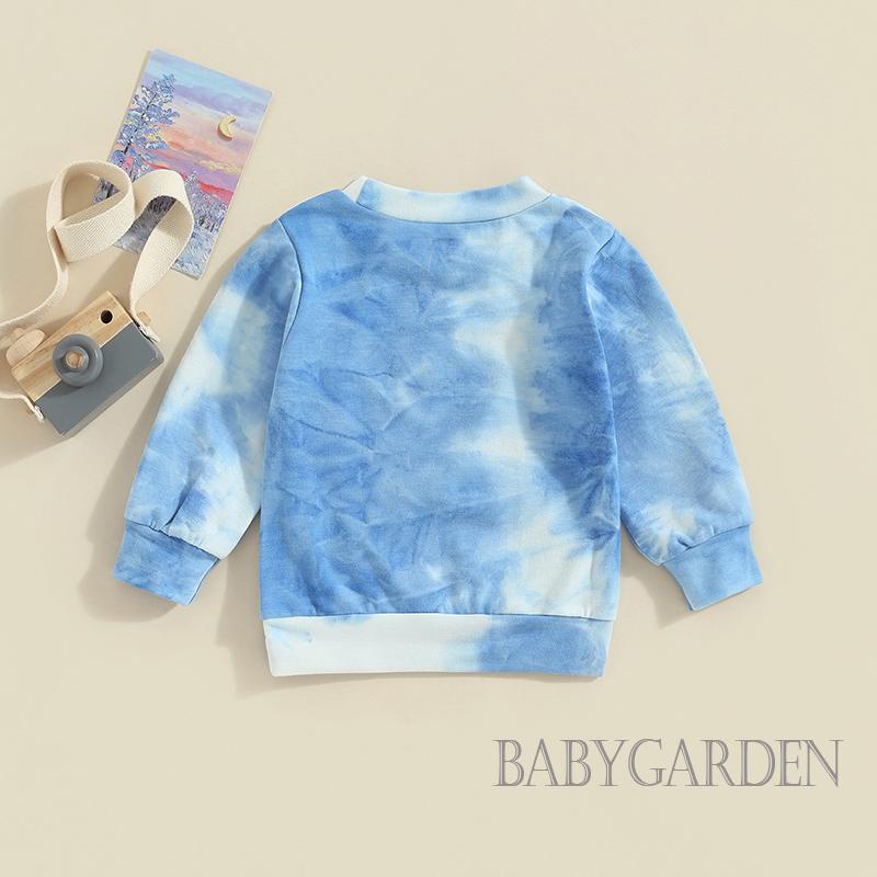 Áo Nỉ Tay Dài Cổ Tròn In Chữ Thời Trang Mùa Thu Cho Bé Trai 0-3 Tuổi