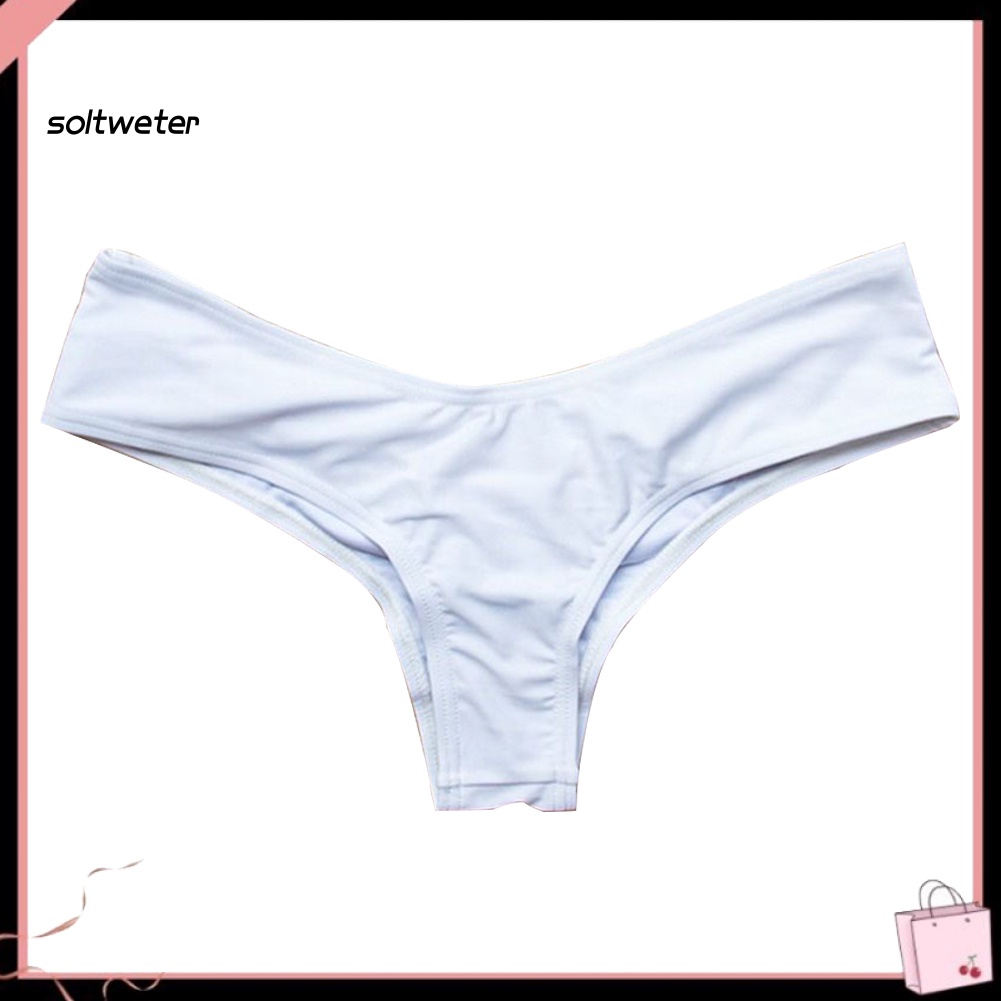 Quần Bikini Màu Sắc Trơn Quyến Rũ Phong Cách Hipster Cho Nữ