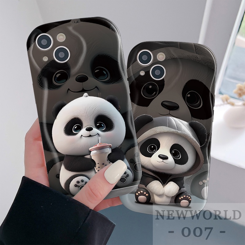 Ốp Điện Thoại Hình Gấu Trúc Cho Redmi A1 A2 9A 9C 10A 10C 9T Note 8 Pro 9 10 11 11S 12 12S 9S 4G 5G Version X3 Nf M3 NY31