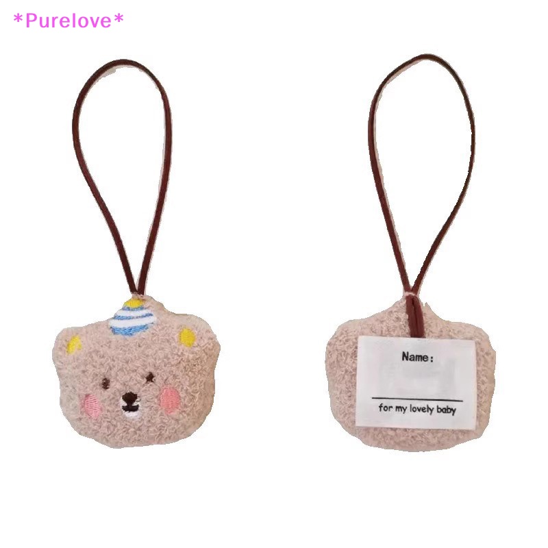 1 Móc Khóa Hình Gấu Bông Dễ Thương Dành Cho Ba Lô / Thẻ Tên Trẻ Em Mới