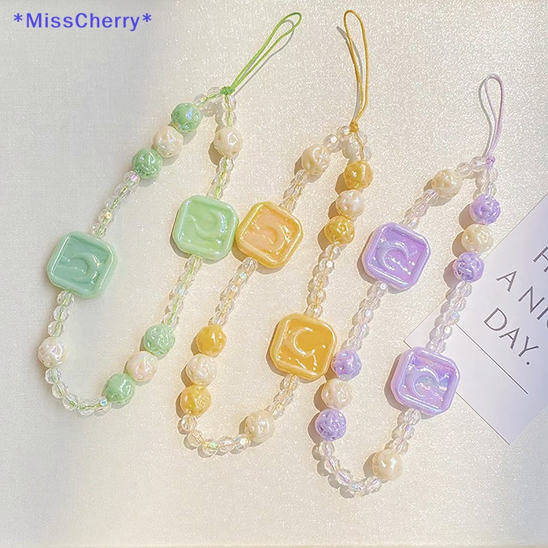 Mchy > Dây Đeo Điện Thoại Acrylic Hoạt Hình Hạt Ngọc Trai Quyến Rũ Thời Trang Nữ Tính Chống Thất Lạc