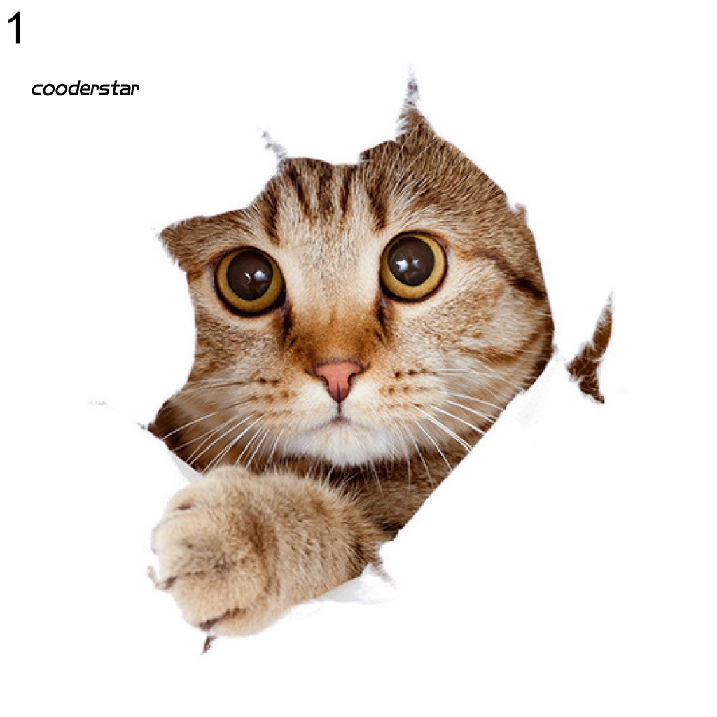 Miếng Dán Trang Trí Xe Hơi Tạo Hiệu Ứng 3D Vui Nhộn Chống Thấm Nước