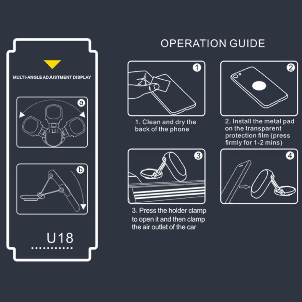 Giá Đỡ Điện Thoại Từ Tính Đa Năng Dễ Lắp Đặt
