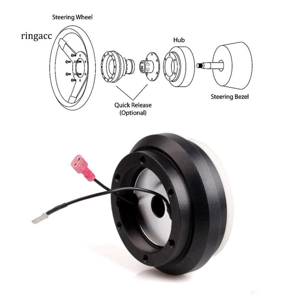 Rga Bộ Chuyển Đổi Tháo Lắp Nhanh Vô Lăng Xe Hơi Bằng Kim Loại Màu Đen Thay Thế Cho Honda Civic EK