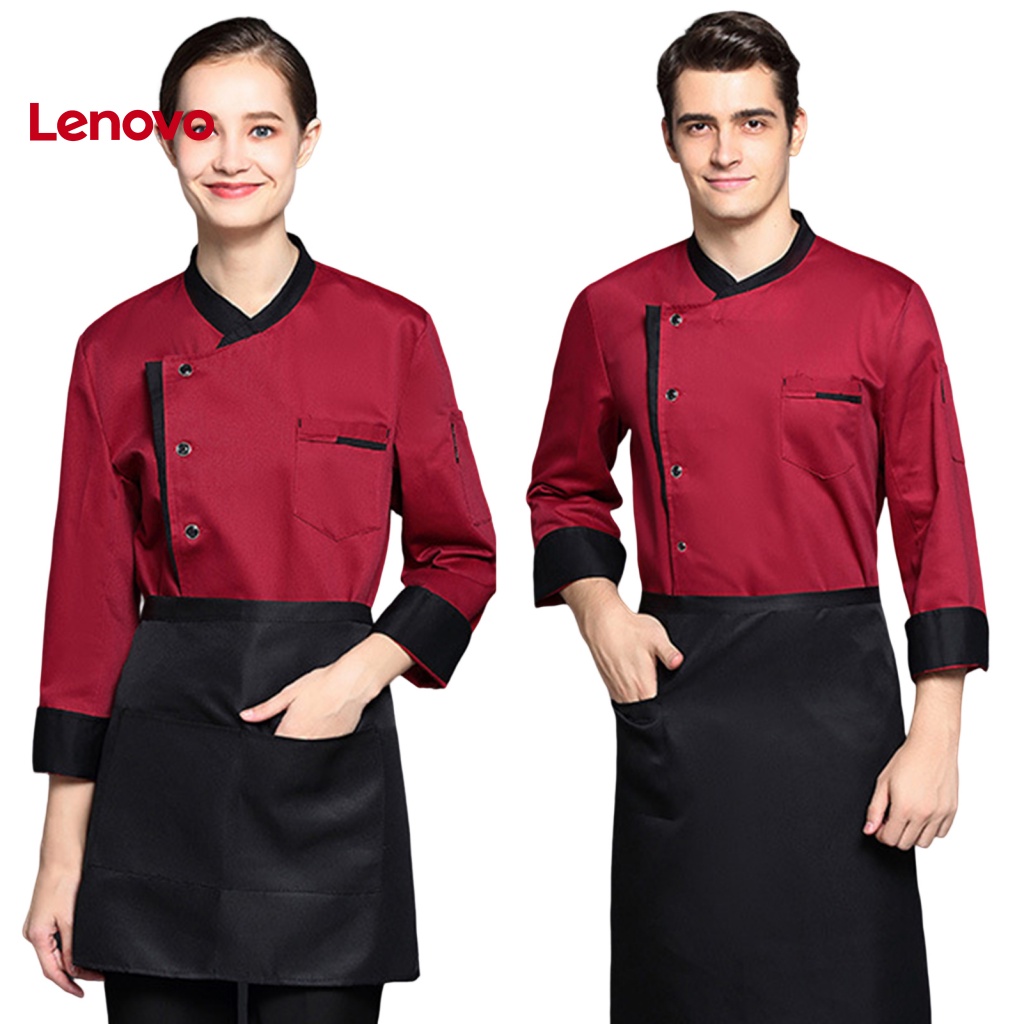 Áo Đầu Bếp Hoa Hướng Dương Tay Dài Cổ Đứng Phù Hợp Với Nhiều Màu Sắc Chống Bẩn Dễ Giặt Bánh Ngọt Cho Nam