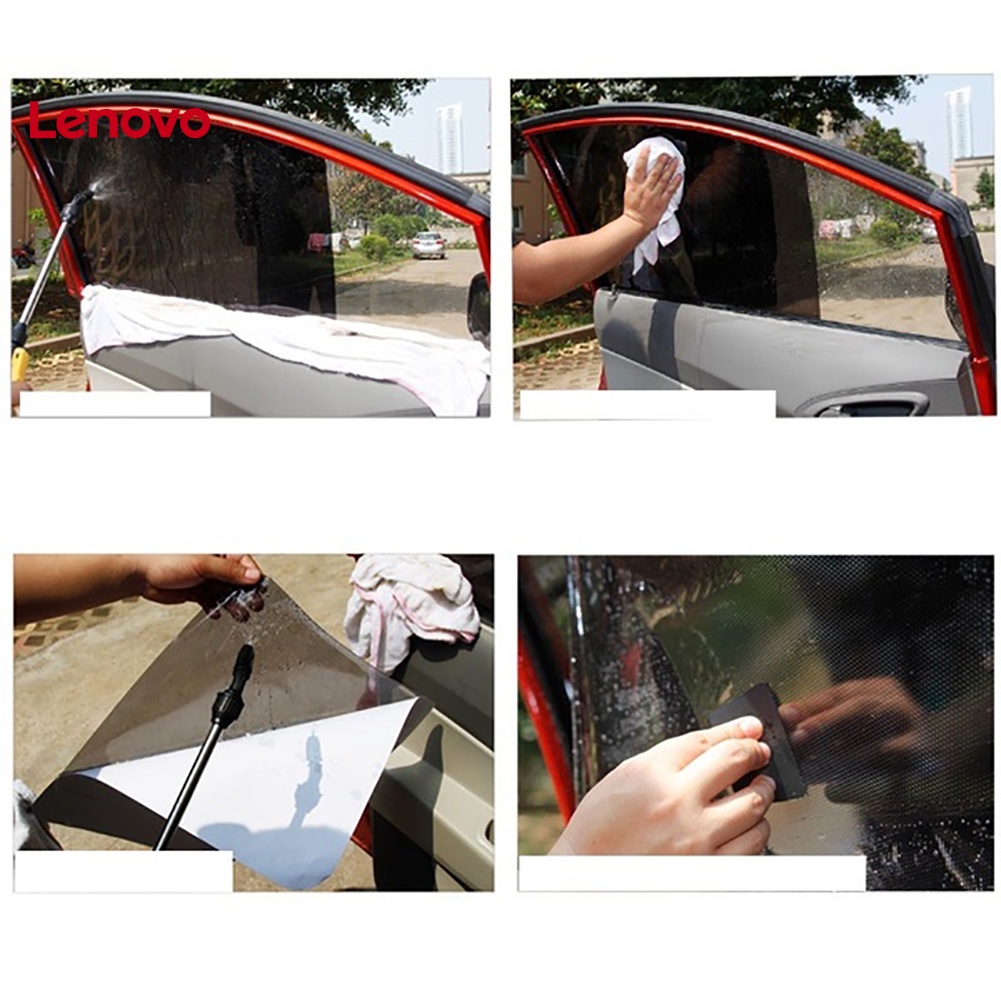 Bộ 2 Miếng Dán Cửa Sổ Xe Hơi Chống Nắng Cách Nhiệt Hình Hoa Hướng Dương