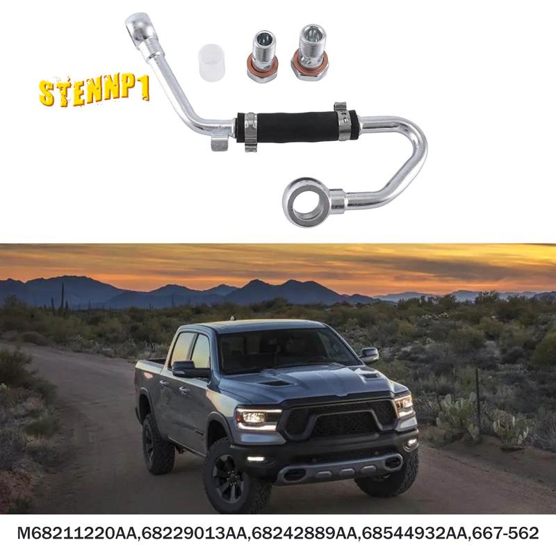 1 Ống Dẫn Nước Làm Mát Turbo 1 Mảnh Cho Xe Hơi 68242889Vỏ Bọc Màu Bạc Cho Ram 1500 3.0L Jeep Grand Cherokee 3.0 2014-2020