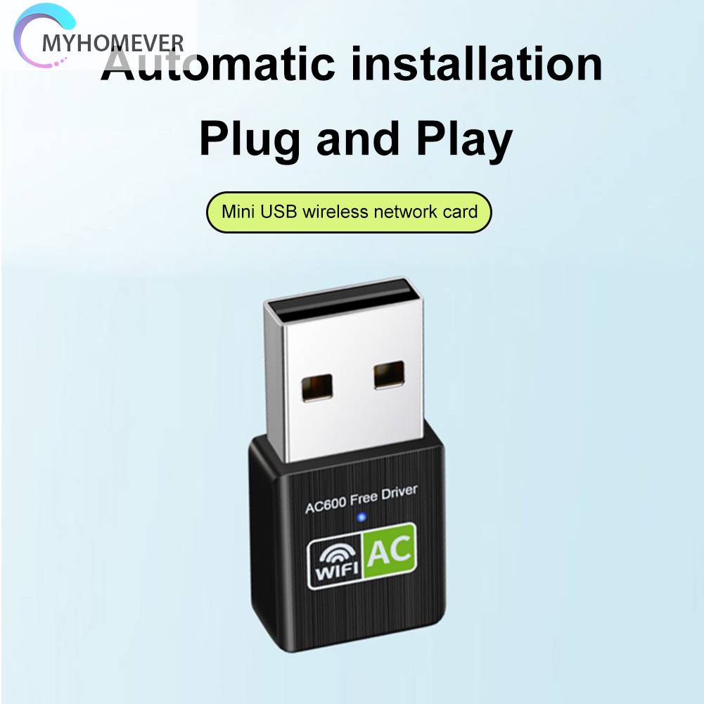 Thiết Bị Nhận Tín Hiệu WiFi 600Mbps USB Hai Băng Tần Kép Cho Máy Tính Để Bàn / Laptop