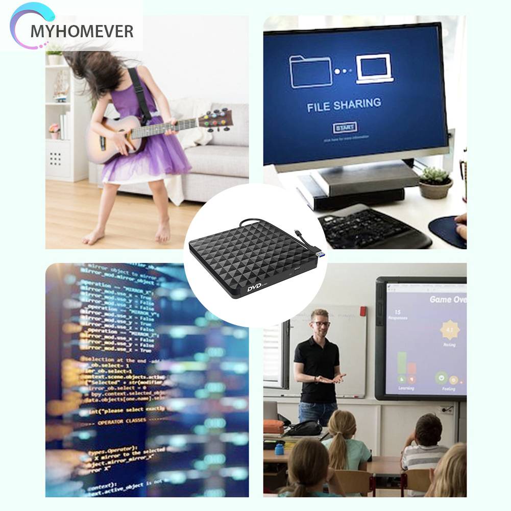 Ổ Đĩa Cứng USB 3.0 Và Type-C DVD RW CD Cho Laptop Notebook PC