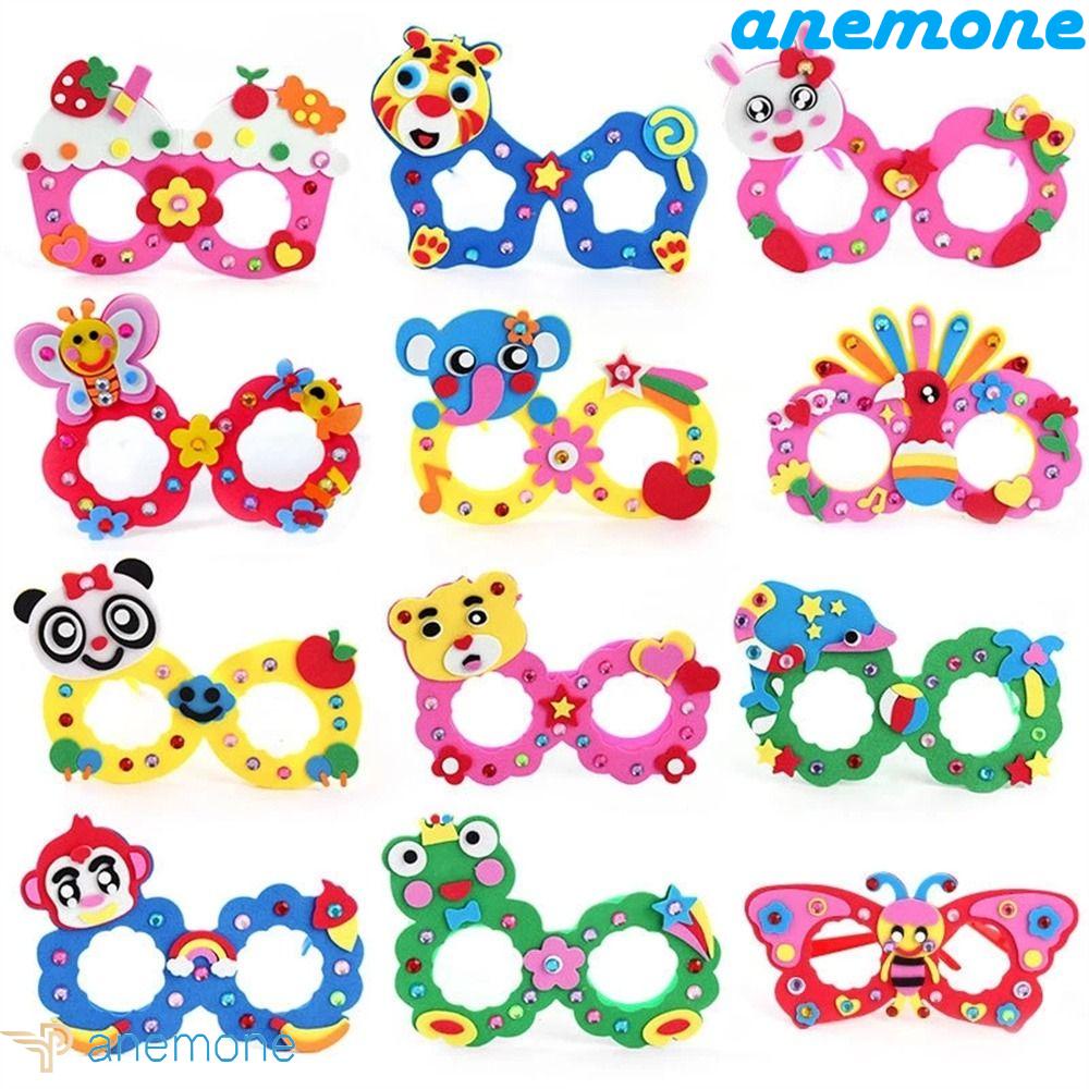 ANEMONE Mắt Kính Đính Đá Thủ Công Dành Cho Trẻ Em