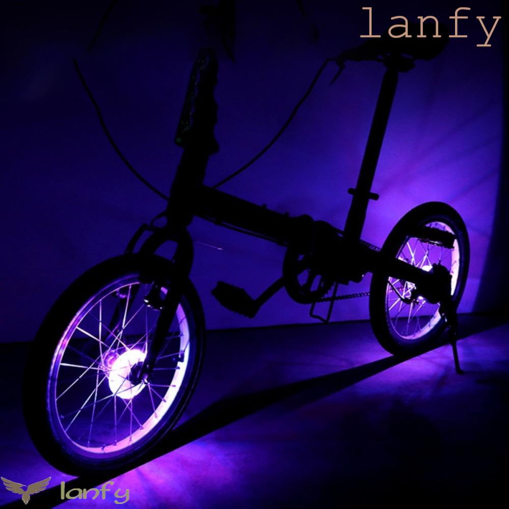 LANFY Đèn LED Cảm Biến Rung Gắn Bánh Xe Đạp Trang Trí