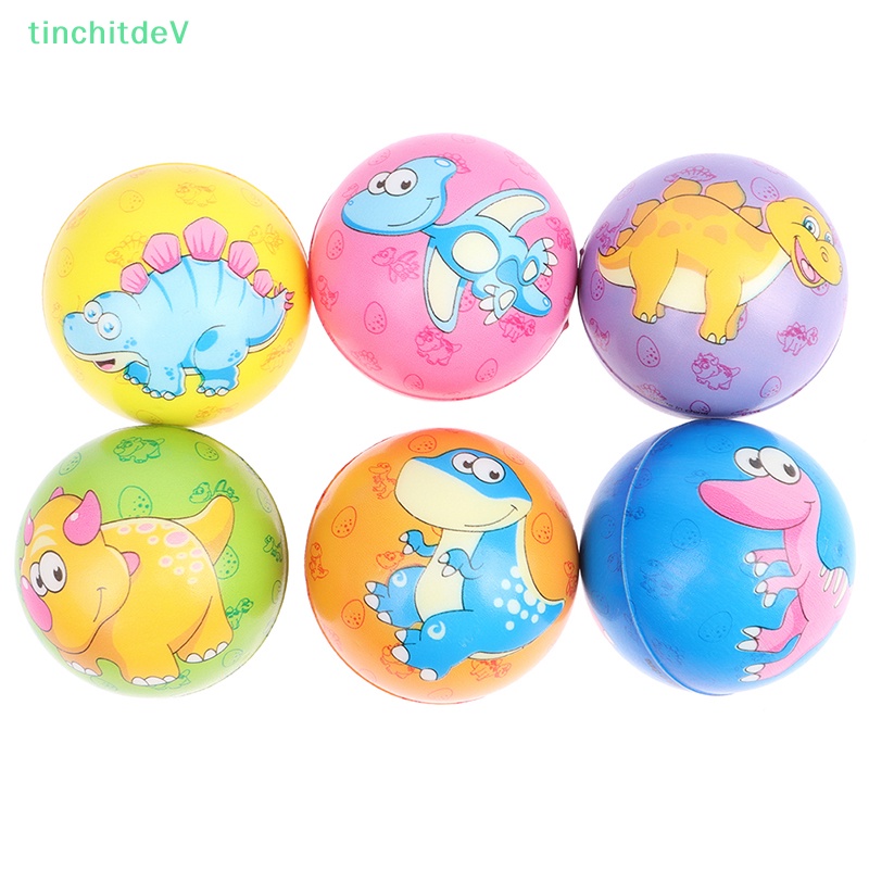 Quả Bóng PU Đồ Chơi Giảm Căng Thẳng Hình Khủng Long Hoạt Hình 63mm Dành Cho Trẻ Em