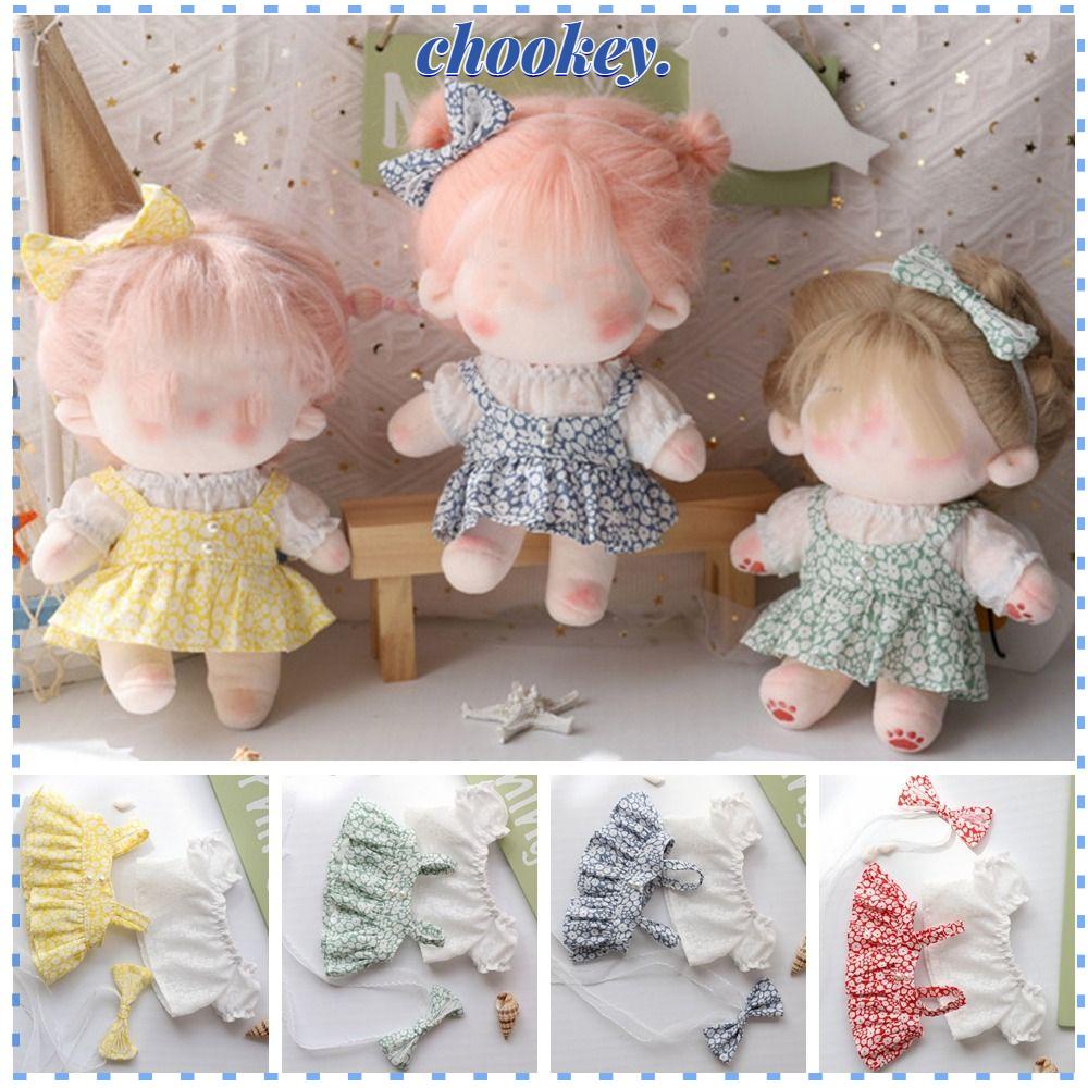 CHOOKEY Đầm Dây In Hoa Thời Trang Xinh Xắn Dành Cho Búp Bê 20cm