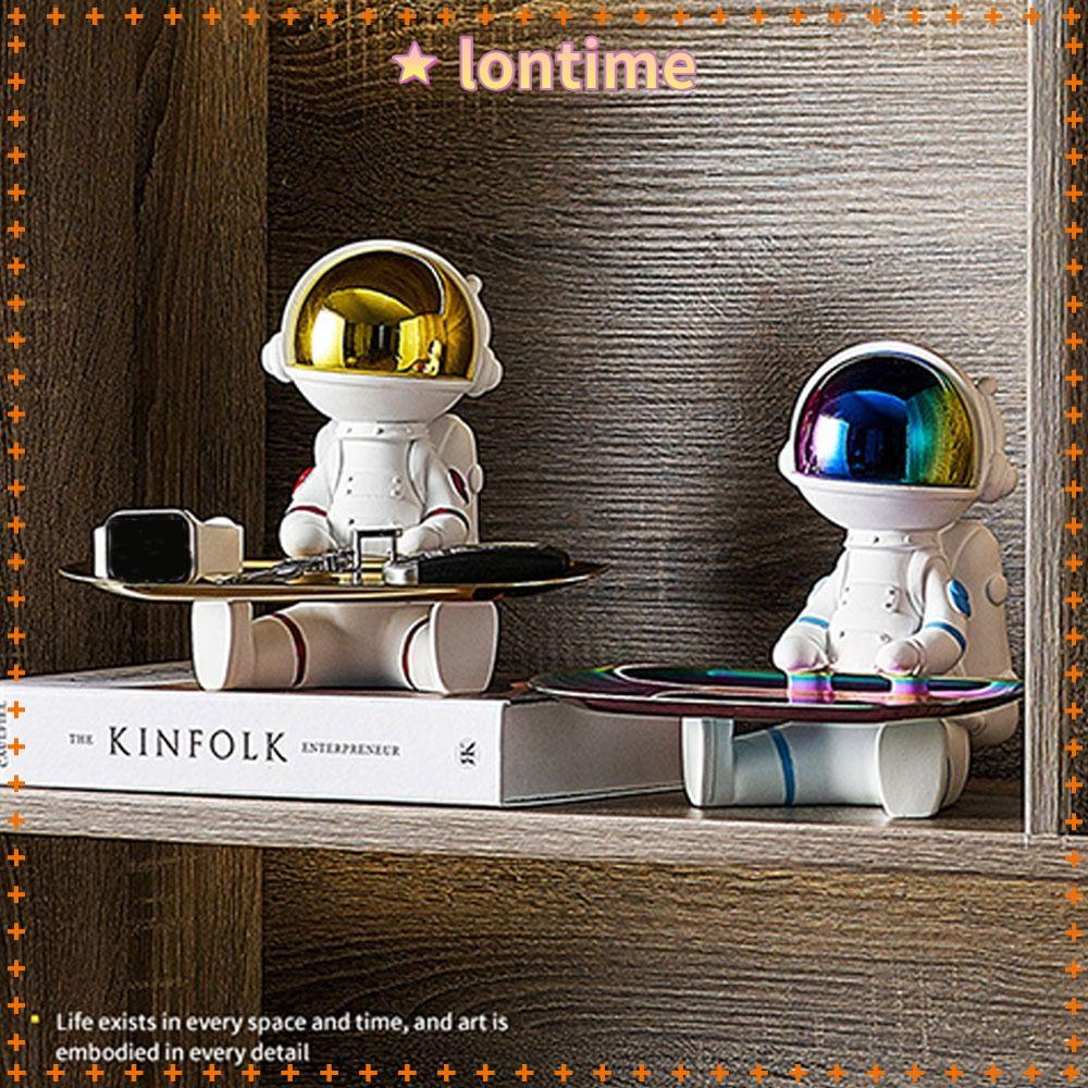 LONTIME Mô Hình Tượng Phi Hành Gia Bằng Nhựa Resin Sáng Tạo Trang Trí Nhà Cửa