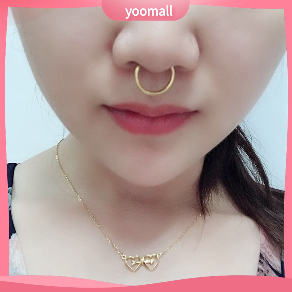 Khuyên Mũi / Môi Bằng Thép Không Gỉ Trang Trí Cá Tính