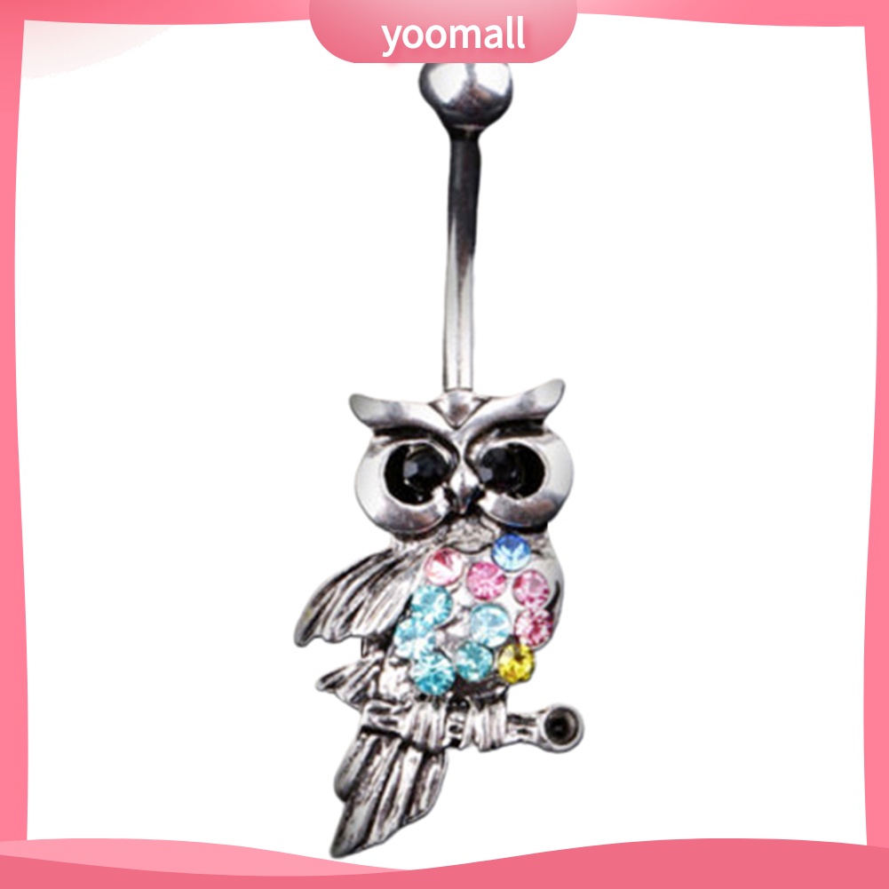 Khuyên RốN HìNh Cú MèO ĐíNh Đá Xinh XắN