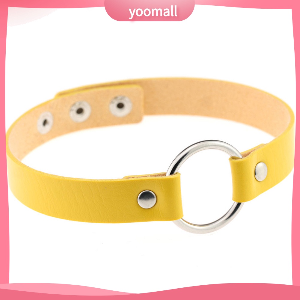 Vòng Cổ Choker Giả Da Viền Đinh Tán Thời Trang Cá Tính