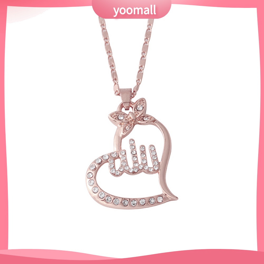 Vòng cổ Mặt Hình Đồng Minh Đạo Hồi Đính Đá Thời Trang Cho Nữ