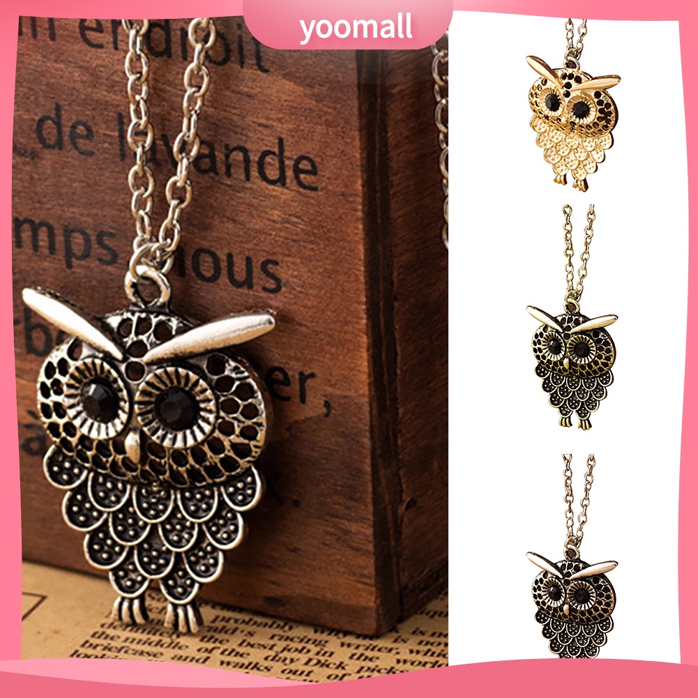 Vòng cổ Mặt Hình Cú Mèo Dễ Thương Phong Cách Vintage