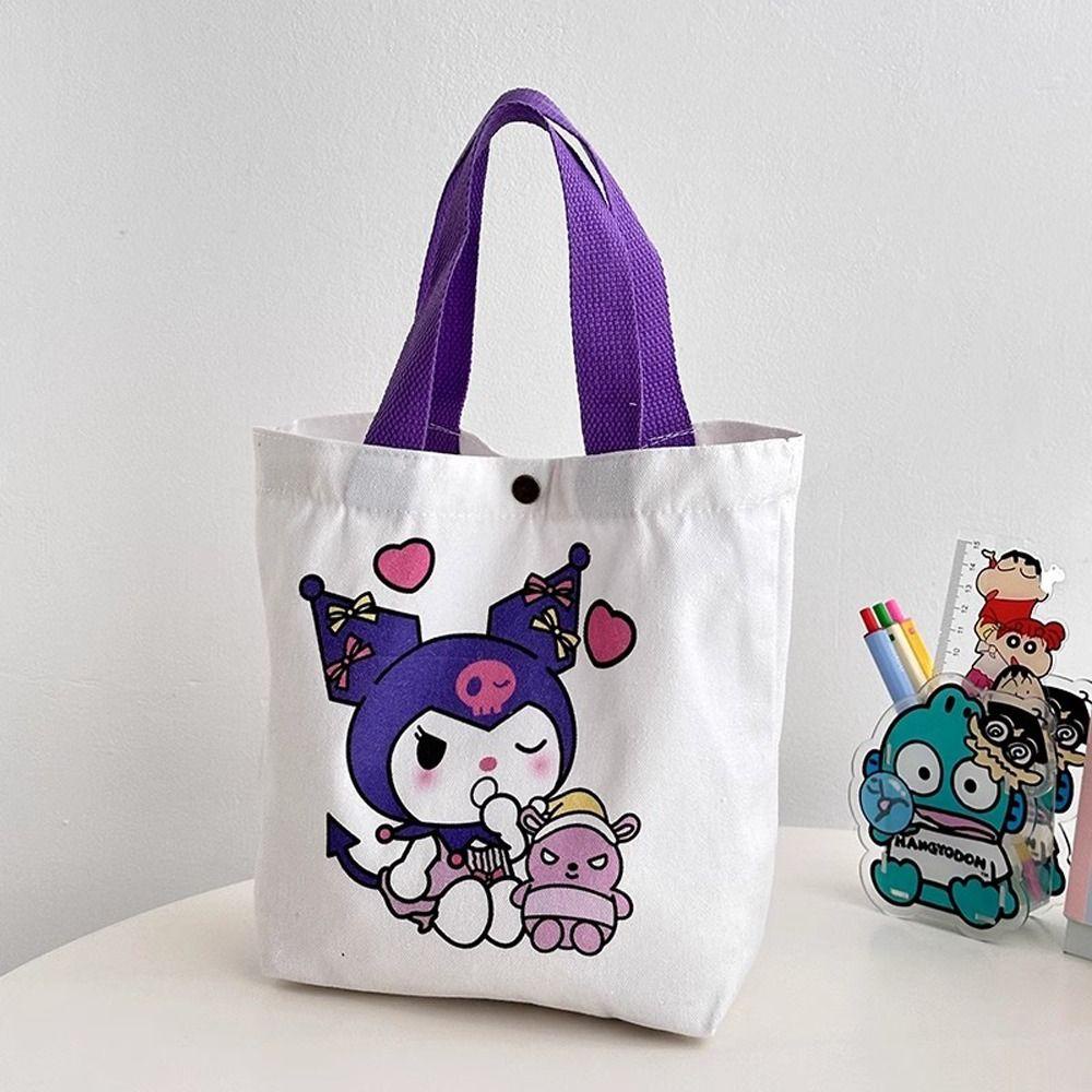 Pinou Túi vải Sức Chứa Lớn Họa Tiết Mèo kitty Kẻ Sọc Chấm Bi Pacpurin Pacco