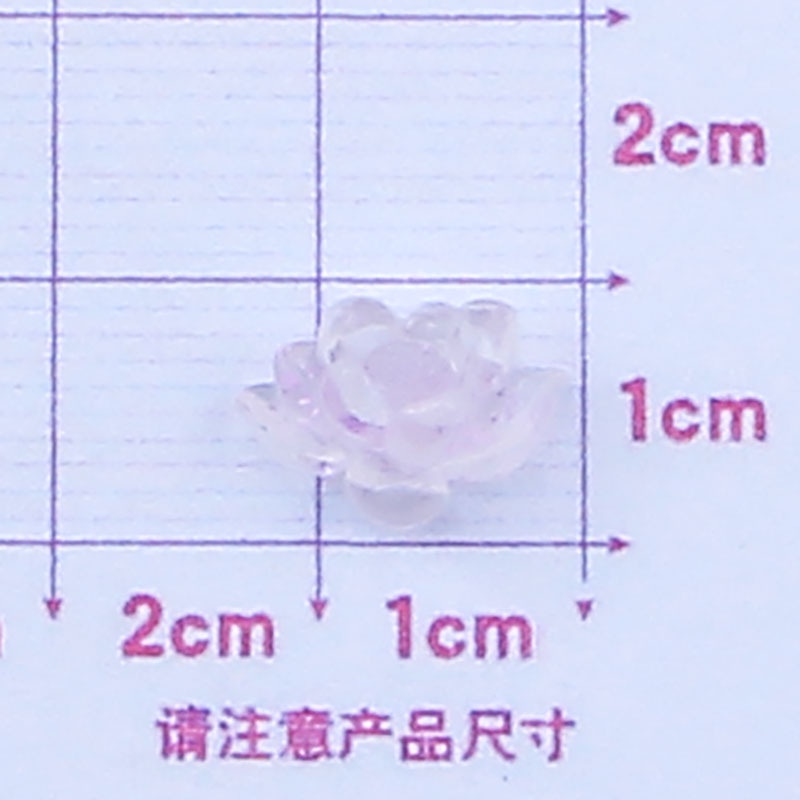 Set 10 Kẹp Tóc Hoa Sen Bằng Nhựa Trong Suốt Nhiều Màu Trang Trí Móng Nghệ Thuật