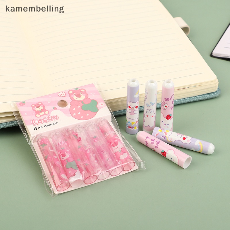 Kamembelling Bộ Vỏ Bảo Vệ Bút Chì Hình Khủng Long / Thỏ Đáng Yêu Cho Bé