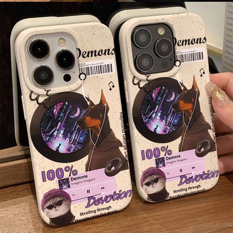 Ốp Điện Thoại Dẻo Họa Tiết Chú Chó / Mèo Dễ Thương Chống Sốc / Mòn Cho Iphone 814pro 7 plus 13 max11iPhone12 J6MX