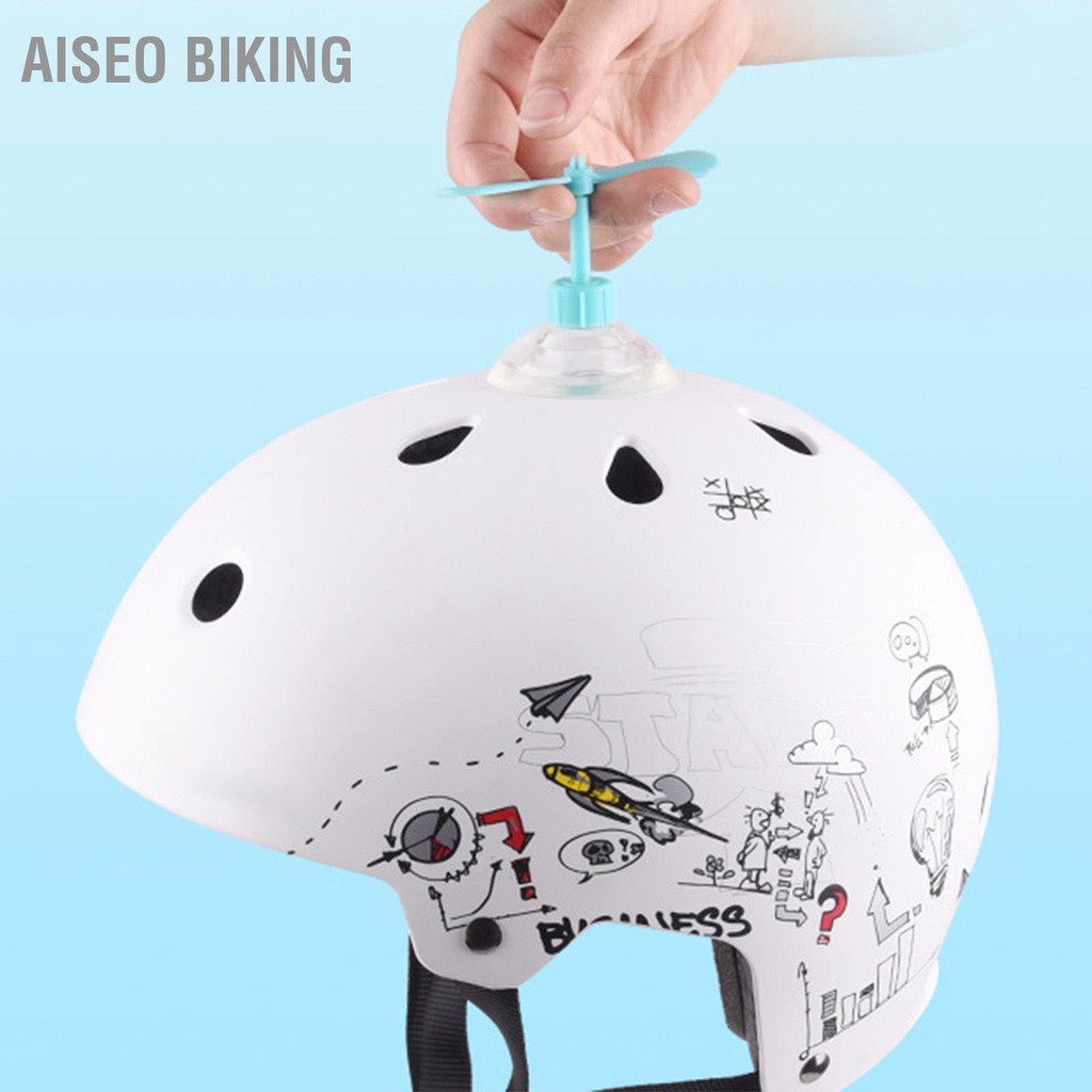 Chong chóng tre DORAEMON DOREMON 2 cánh gắn mũ bảo hiểm có thể tháo rờ- Chong chóng gắn mũ bảo hiểm Aiseo Biking