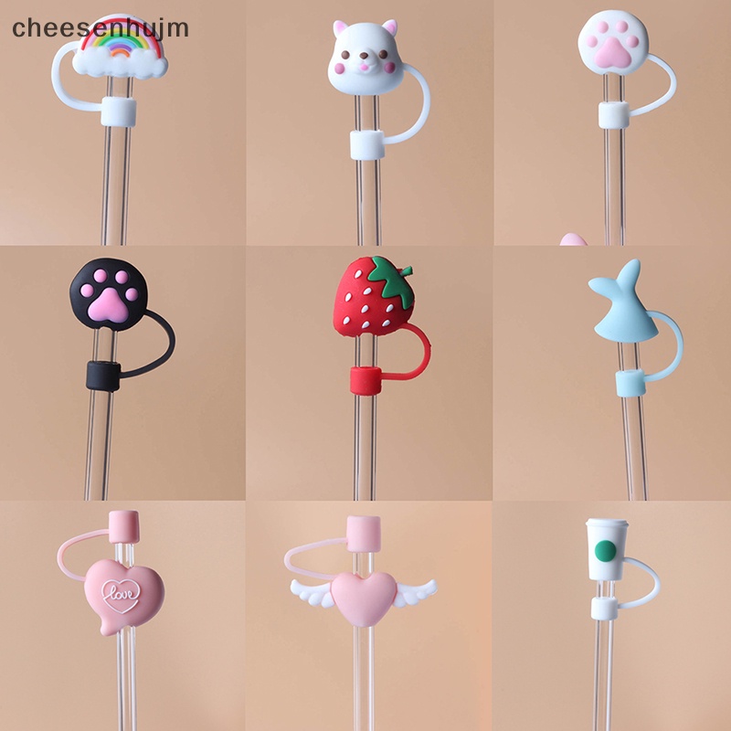 Nắp Ống Hút Thủy Tinh Bằng Silicon Chống Bụi Bảo Vệ Môi Trường