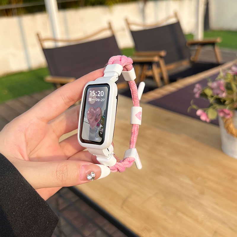 Dây Đeo Tay Thay Thế Bằng Nylon Bện Cho Redmi Band 2 / Xiaomi Mi Band 8 Active