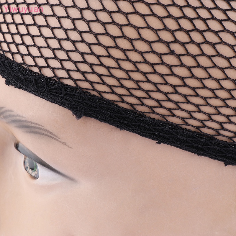 < Yiwuyuan > Mũ Lưới Trùm Đầu Thoáng Khí Không Keo Co Giãn Làm Tóc Giả Mới