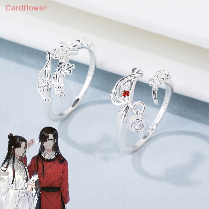 < Cardflower > Nhẫn Cặp Đôi Anime Tian Guan Ci Fu Blessing Hua Cheng Xie Lian Có Thể Điều Chỉnh Kích Thước Hàng Mới