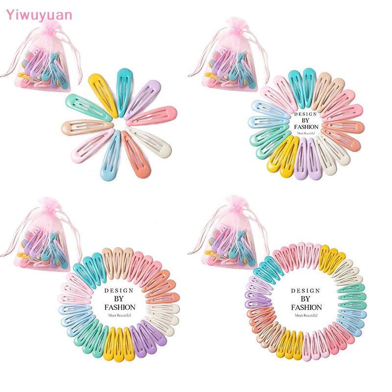 Bộ 10 / 20 / 30 / 40 Kẹp Tóc Nhiều Màu Sắc Cho Nữ