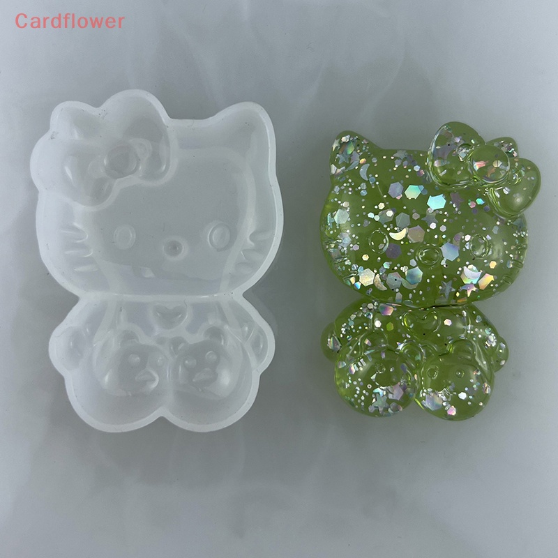 Khuôn Silicon Làm Trang Sức Thủ Công Hình Mèo Kitty Mới