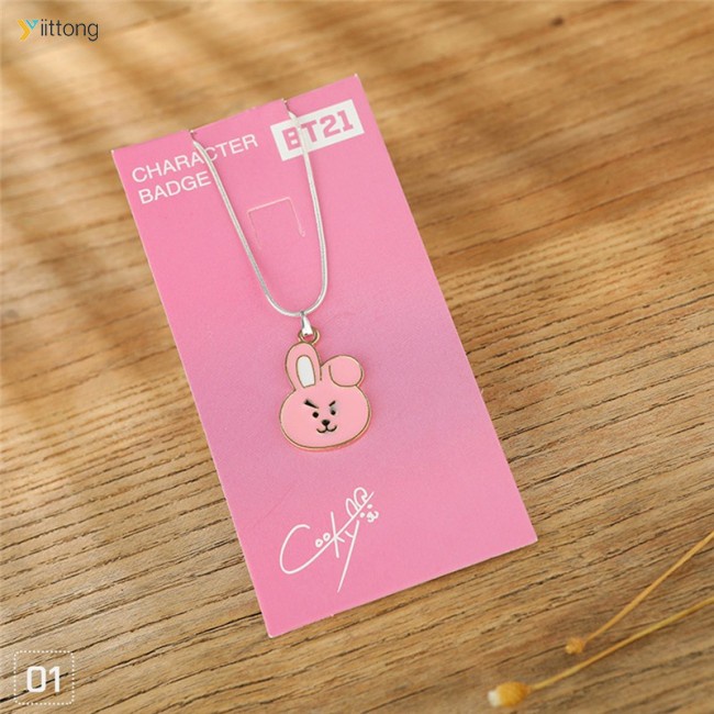 Vòng cổ Mặt Hoạt Hình BT21 BTS TATA COOKY CHIMMY