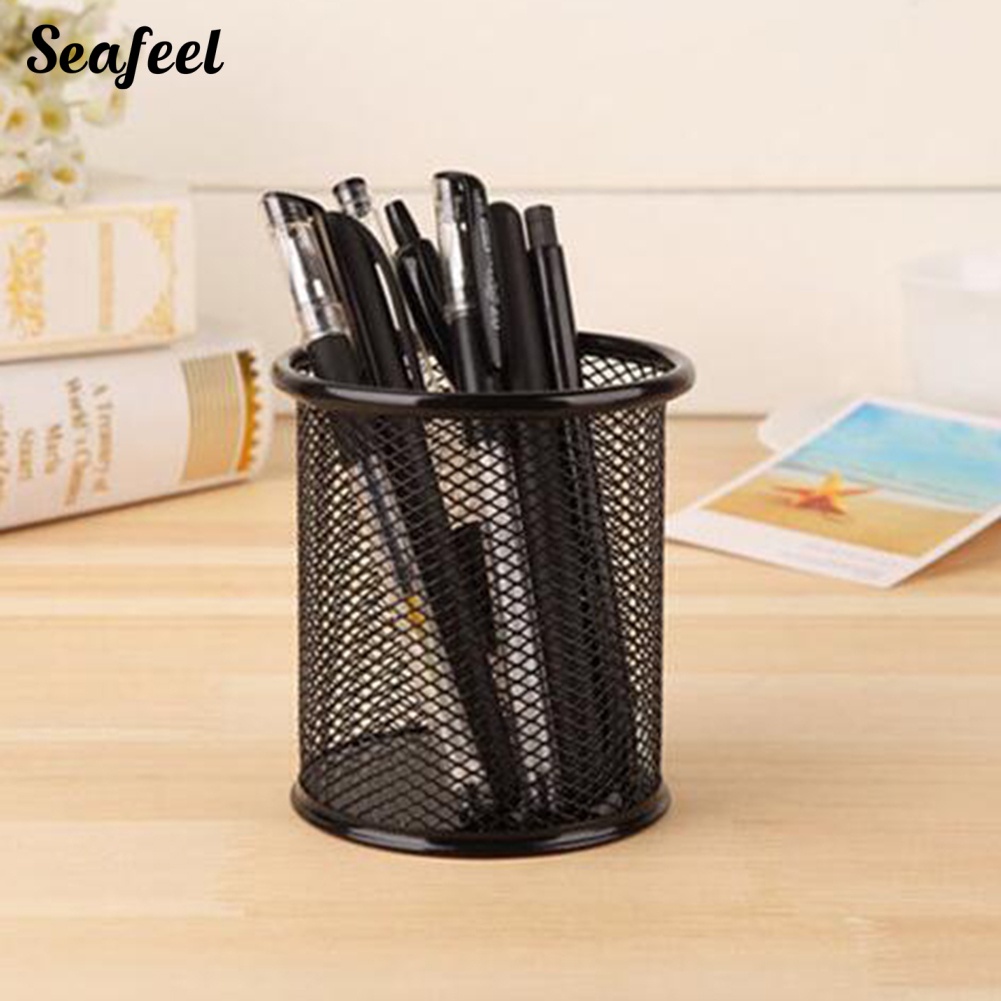 Giá Đỡ Bút Dạng Lưới Hình Tròn In Họa Tiết Đại Dương Độc Đáo Tiện Dụng Cho Văn Phòng