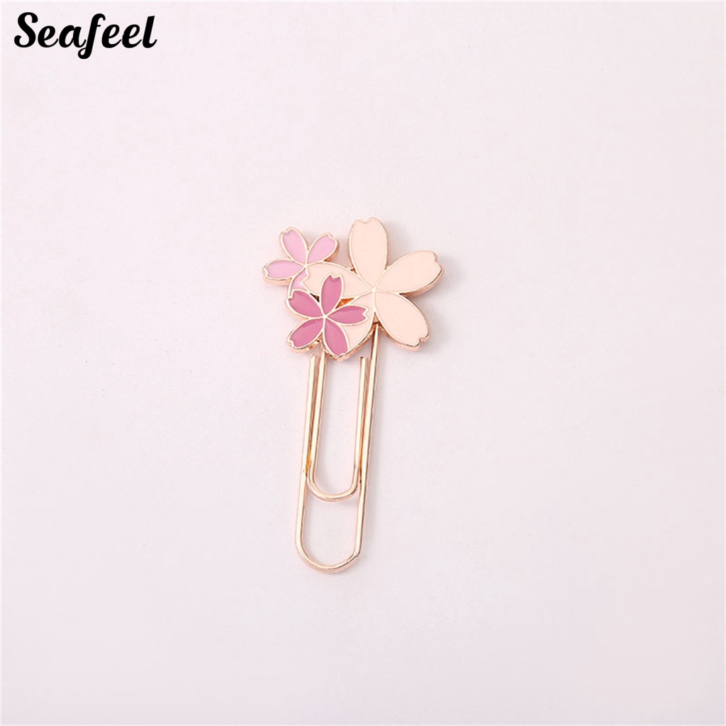 Kẹp Giấy Đánh Dấu Trang Sách Bằng Hợp Kim Kẽm Nhiều Màu Sắc Chống Phai Dễ Thương Dành Cho