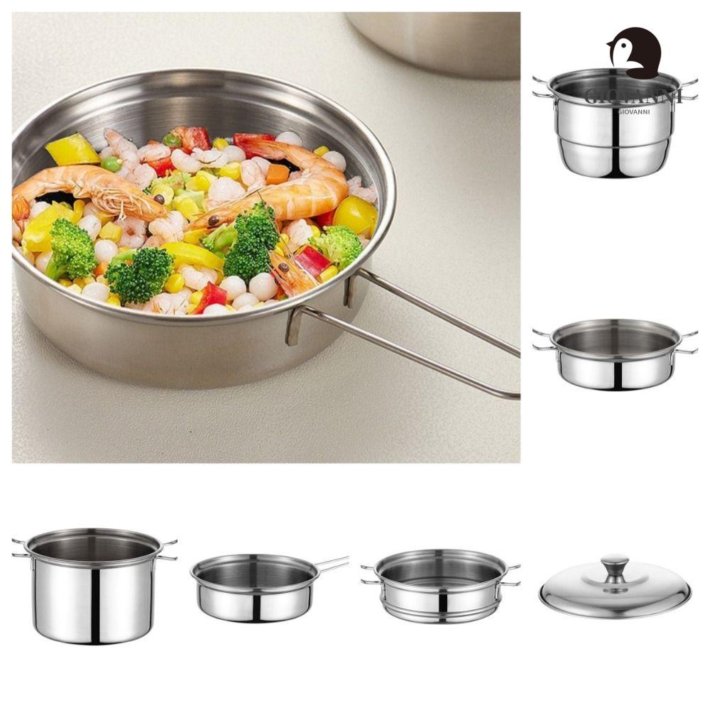 Mô Hình Nồi Hấp Đồ Chơi Bằng Thép Không Gỉ Cho Nhà Búp Bê