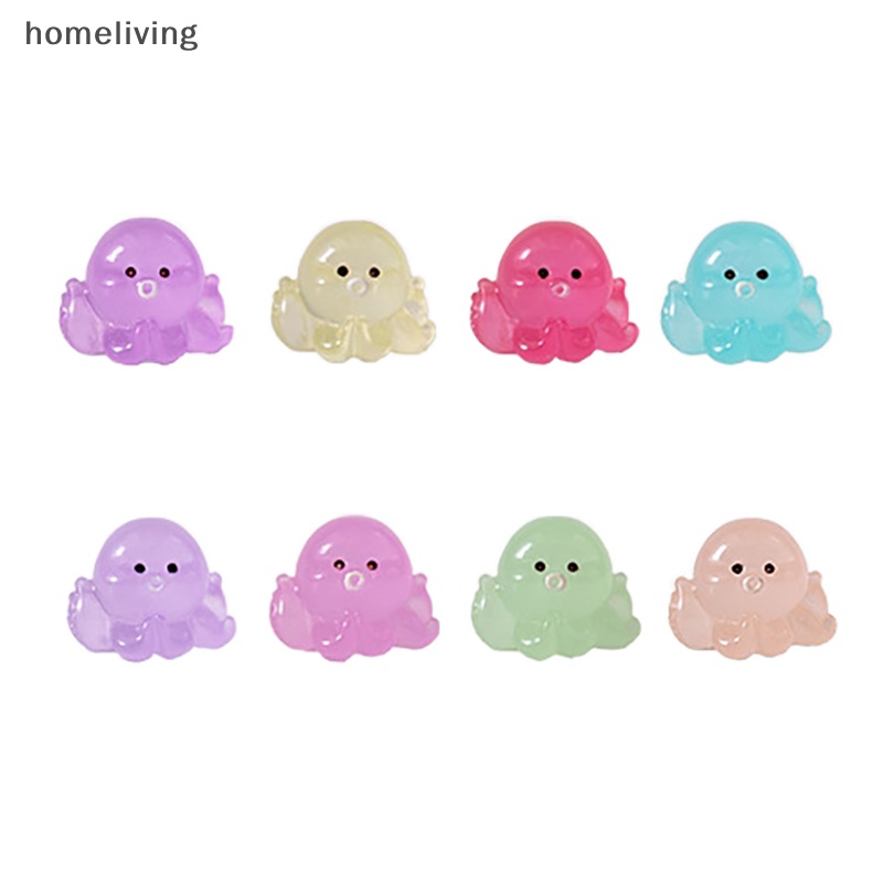 Bộ 2 Tượng Bạch Tuộc Dạ Quang Dùng Trang Trí Tiểu Cảnh