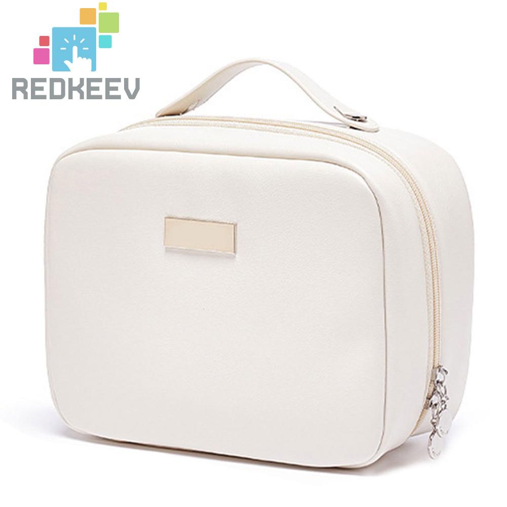 Túi Da PU Đựng Mỹ Phẩm Sức Chứa Lớn Tiện Dụng Cho Nữ