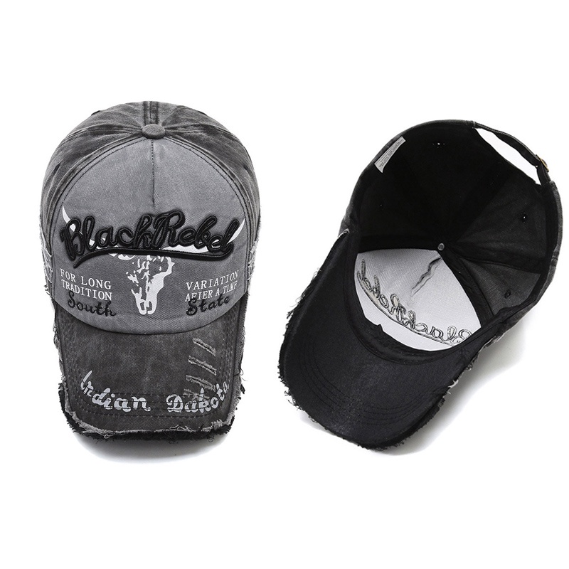 Mũ Lưỡi Trai Thêu Chữ Phong Cách Retro Cá Tính