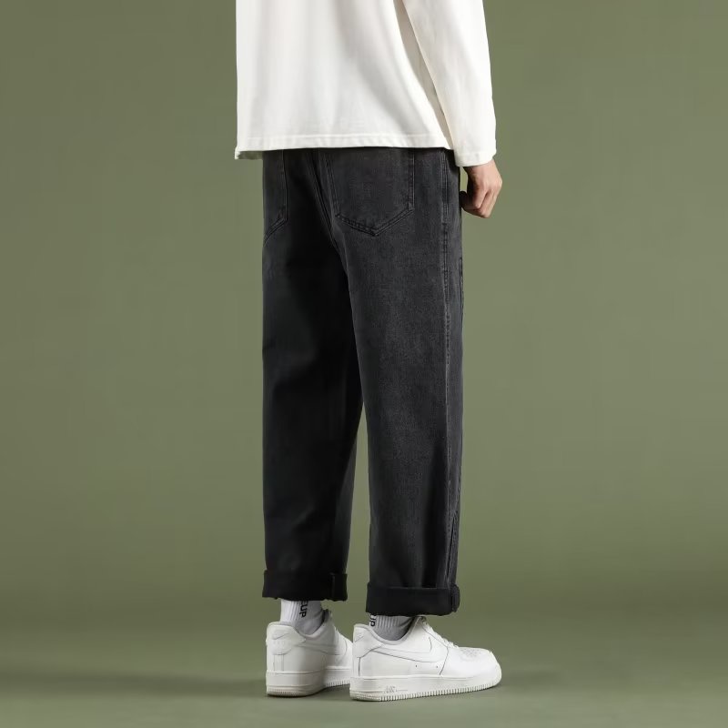 Quần Jean Ống Rộng Phong Cách Hàn Quốc Thời Trang Xuân Hè Mới 2023 Dành Cho Nam
