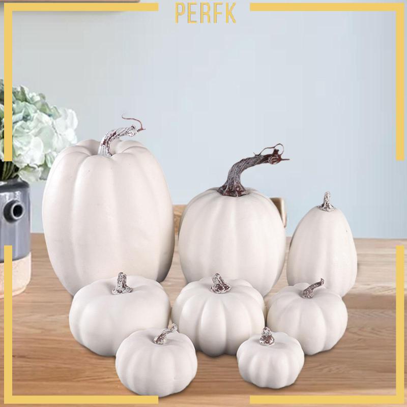 Set 8 Bí Ngô Nhân Tạo Handmade Nhiều Kích Thước Khác Nhau Trang Trí Nhà Cửa