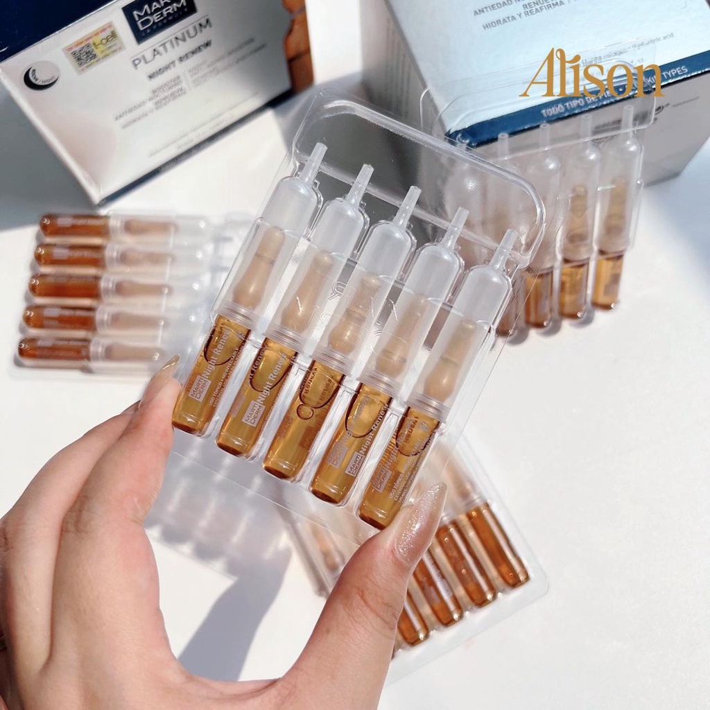 Serum ampoule ngừa lão hoá, tái tạo da ban đêm Marti. Night Renew ống 2ml