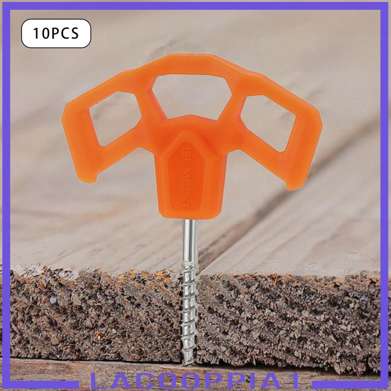 Bộ 10 Đinh Vít Ba Mắt Khối Lượng Nhẹ Dùng Cắm Trại / Leo Núi / Câu Cá