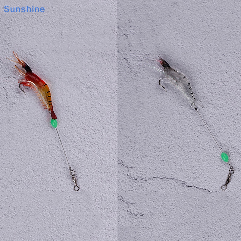 1 Mồi Câu Cá Hình Tôm Nhân Tạo 9cm / 6g Có Móc Câu Tiện Dụng