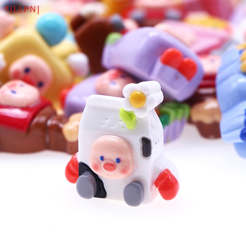 Móc Khóa Hình Chú Heo Hoạt Hình 3D Bằng Nhựa Resin DIY