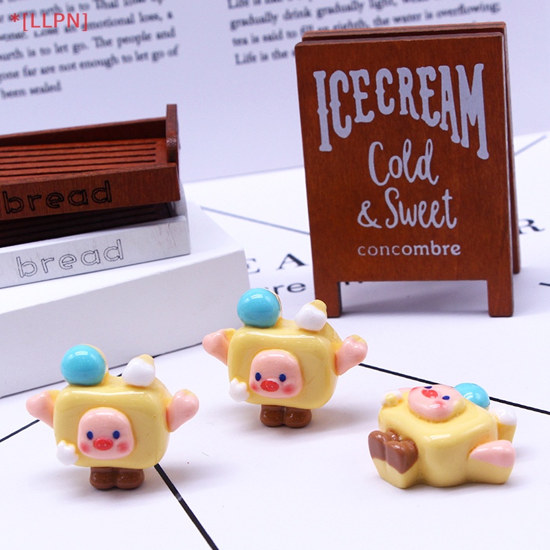 Móc Khóa Hình Chú Heo Hoạt Hình 3D Bằng Nhựa Resin DIY