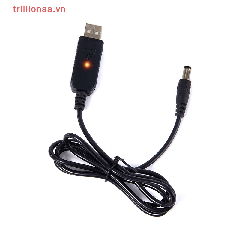Dây Cáp Tăng Áp Nguồn USB DC 5V Sang 12V 2.1x5.5mm