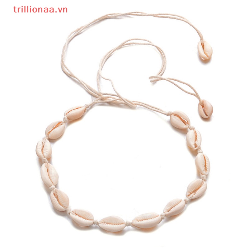 Vòng Cổ Choker Đính Vỏ Sò Phong Cách Bohemian Thời Trang Đi Biển Cho Nữ VN